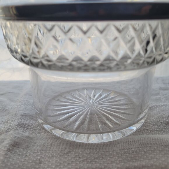 Vintage Cut Glass Jar With Silver-Plated Lid & Knob - Picture 7 of 9